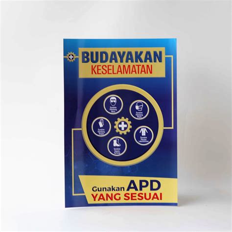 Jual Poster Budayakan Keselamatan Poster Keselamatan Kerja Poster K