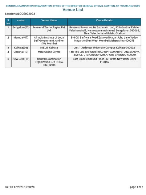 PDFViewer (Venue DGCA Exam | PDF