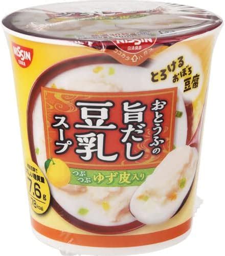 Amazon 日清食品 とろけるおぼろ豆腐 旨だし豆乳スープ 17g 日清 スープ 通販