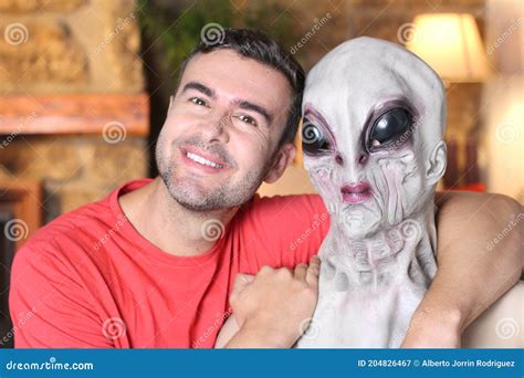 Alien and Human Reaching Friendship Stock Image - Image of astronomy ...