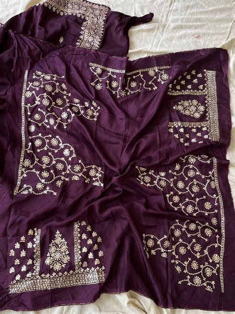 Pure Moonga Silk Saree With These Gorgeous Pittan Weaving All Over The