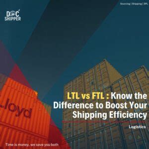 LTL Vs FTL Know The Difference To Boost Your Shipping Efficiency