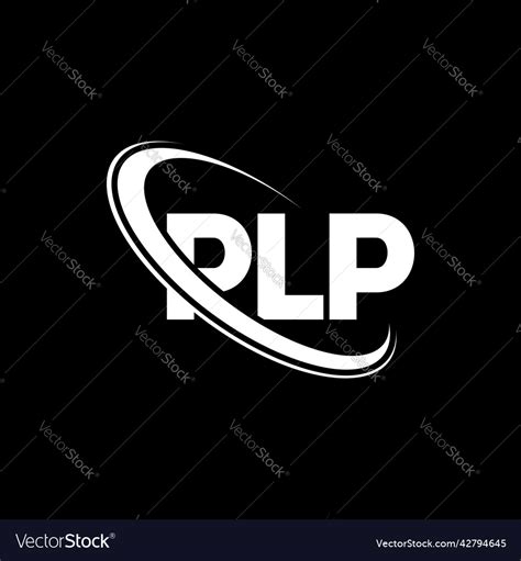 Plp Logo Letter Design Royalty Free Vector Image