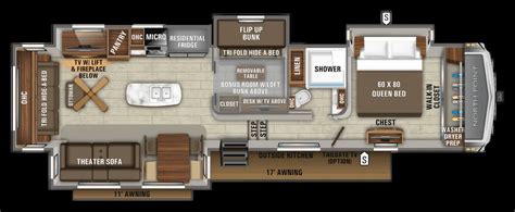 10 Amazing 5th Wheel Bunkhouse Floor Plans Team Camping