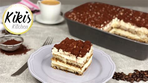 Einfaches Tiramisu Rezept Ohne Eier Und Ohne Alkohol Kikis Kitchen