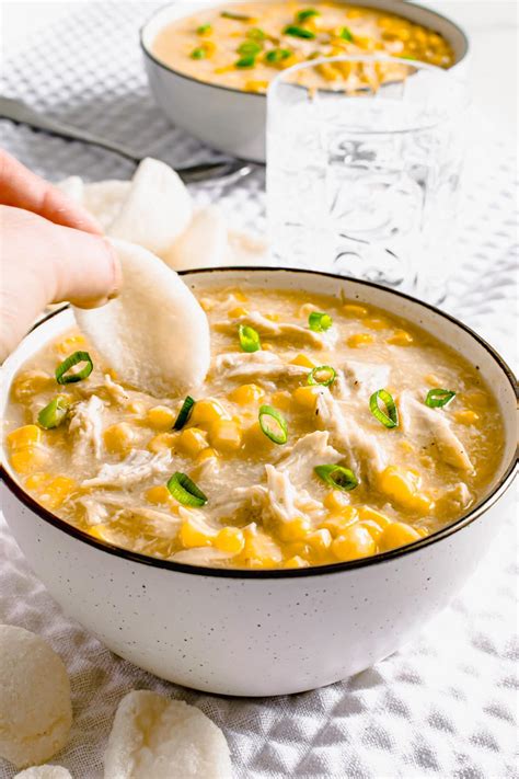 Chicken Sweetcorn Soup Recipe Chinese Takeaway Hint Of Helen