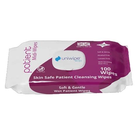 Uniwipe Skin Safe Patient Cleansing Wipes Patient Wet Wipes