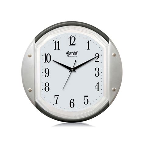 Gun Metal Designer Sweep Second Clock Orpat