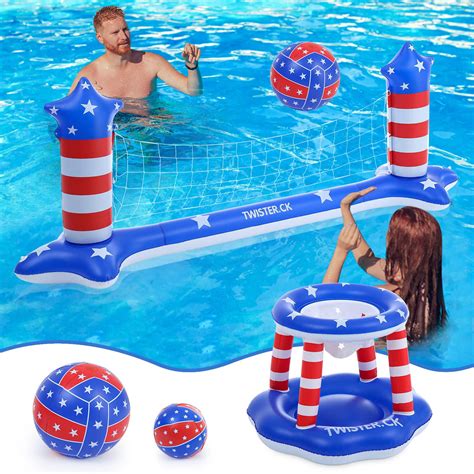 Inflatable Pool Float Set Volleyball Set & Basketb - Walmart.com