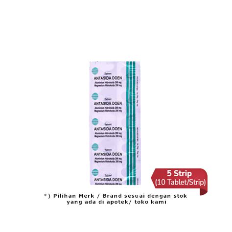 Antasida Doen 5 Strip 10 Tablet Strip Hemat Borongan Kegunaan