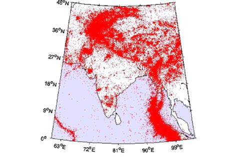 Spatial Distribution Of The Epicenters Of Earthquake Events Including Download Scientific