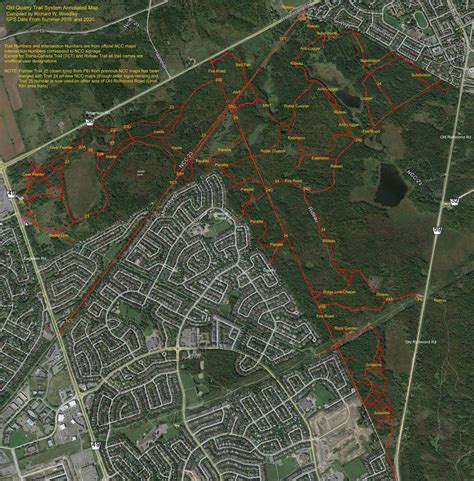 Richards Gps Trail Maps Old Quarry Trail System Remapped 2015 Updated