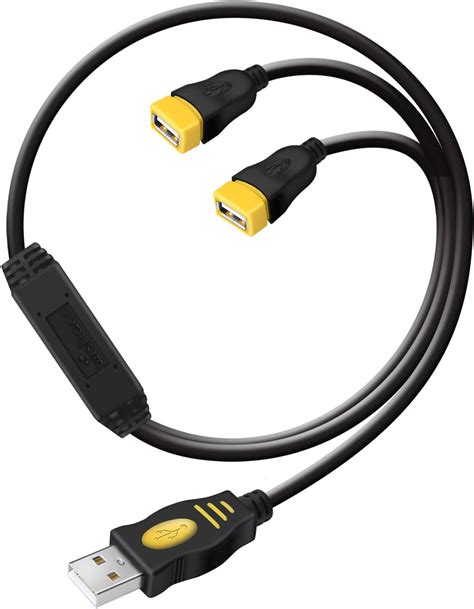 Usb Splitter Cable Male To 2 Female Adapter Wishacc 1 In