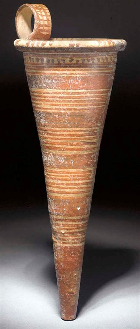 A Fine Mycenaean Terracotta Ritual Rhyton Late Helladic Iii A 2 14th