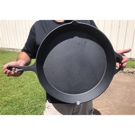 King Kooker 20 Inch Pre Seasoned Cast Iron Skillet Cookware With Handle Black 1 Piece Kroger