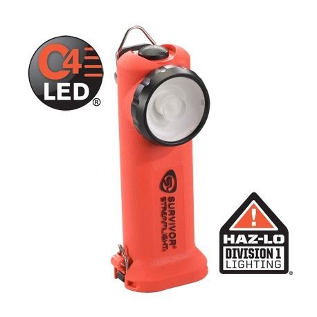 Lampe Torche Led Survivor Alkaline Model Orange ATEX Streamlight