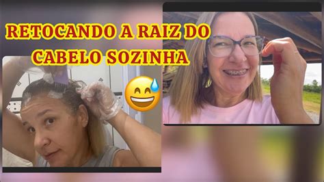 Como retocar a raiz do seu cabelo em casa raiz branca não YouTube