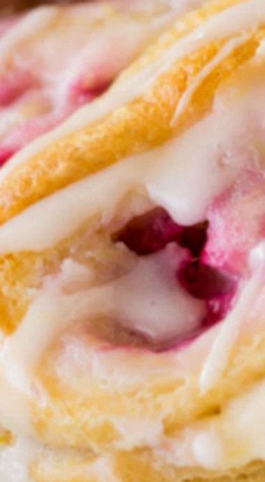 Lemon Raspberry Cream Cheese Danish Rolls Recipe Breakfast Sweets