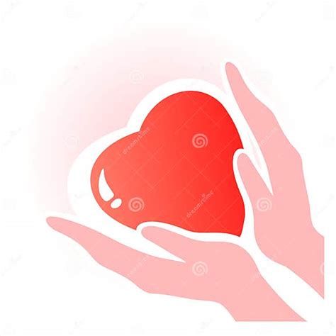 Heart In Hands Stock Vector Illustration Of Careful Gentle 4020632