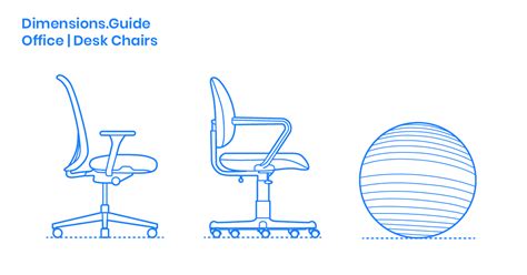 Office Chairs | Desk Chairs Dimensions & Drawings | Dimensions.com