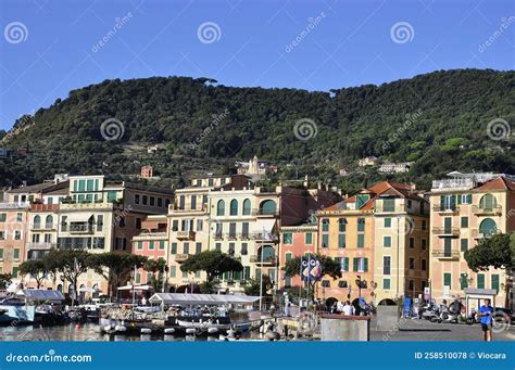 Panorama With Coastline Architecture Of Santa Margherita Ligure Resort