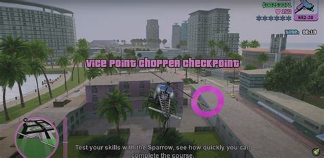 GTA Vice City Vice Point Chopper Checkpoint Mission Questline