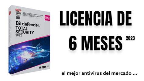 Bitdefender Total Security Licencia De Meses Youtube