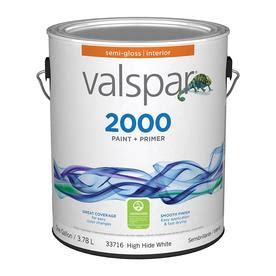 Valspar Ultra 2000 High Hide White Semi-gloss Latex Interior Paint and ...