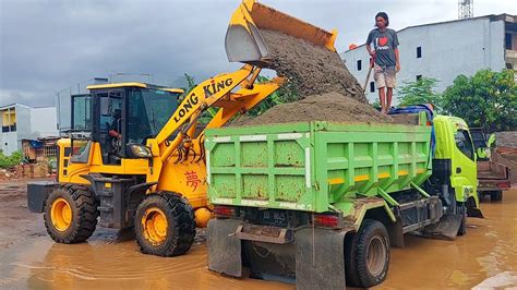 Proses Loading Dump Truk Muat Pasir Super YouTube