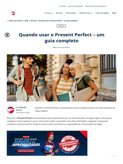 Quando Usar O Present Perfect Um Guia Completo Pdf