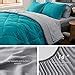 Amazon Bedsure Teal King Size Comforter Set Pieces Reversible