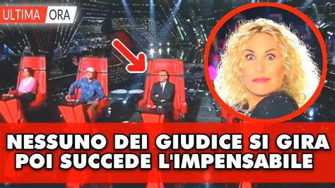 The Voice Senior Nessun Giudice Si Gira Poi Accade Limpensabile Il