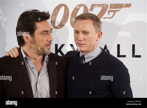 Daniel Craig And Javier Bardem Skyfall Photocall Held At The