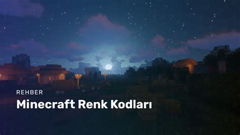 Minecraft Renk Kodları Oyun Dijital