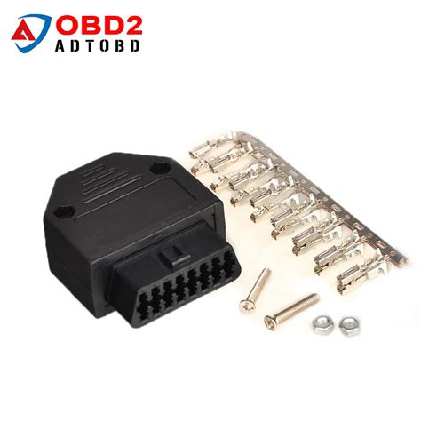 10pc Obd2 Obd Ii Obd 2 16 Pin Connector Female Diagnostic Tool Obd Connector Plugshellterminal