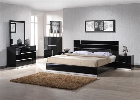 Barcelona Black Lacquer Bedroom Collection Las Vegas Furniture Store