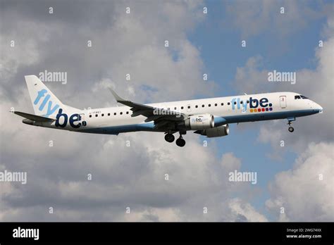 British Flybe Embraer ERJ 195 With Registration G FBEI On Final For