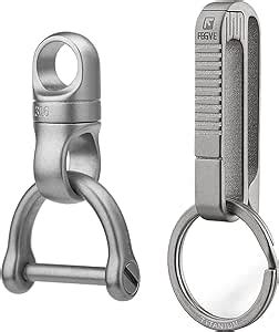 Amazon TISUR Swivel Key Chain Ring Titanium Carabiner Key Chain