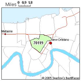 Best Place to Live in New Orleans (zip 70119), Louisiana