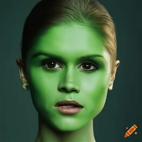 Erin Moriarty Portraying The Iconic Green Faced Character The Mask On Craiyon