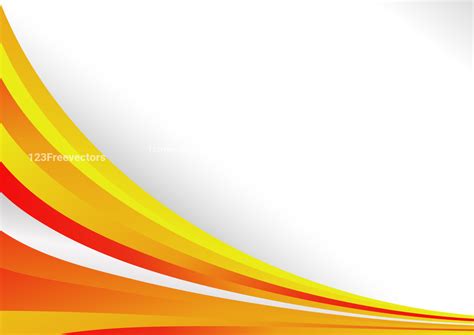 Red And Yellow Blank Business Card Design Background