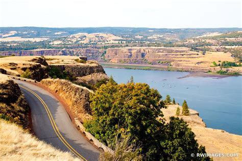 Framed Photo Print Of Historic Columbia River Highway Columbia River