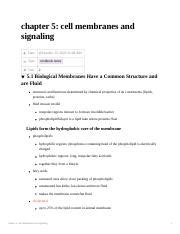 Cell Membranes And Signaling Structure Fluidity And Selective