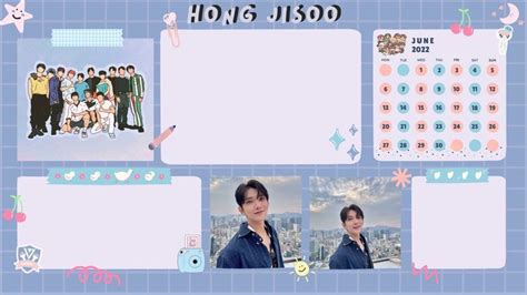 JOSHUA Wallpaper Desktop Organizer Hong Jisoo SEVENTEEN Desktop