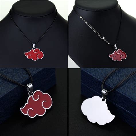 Colar Pingente Naruto Akatsuki Nuvem Vermelha Anime Otaku MercadoLivre