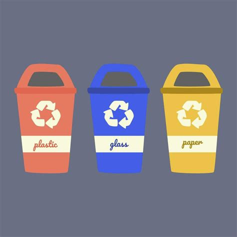 Trash Bin Ecology And Sustainability Vector Icon For Better