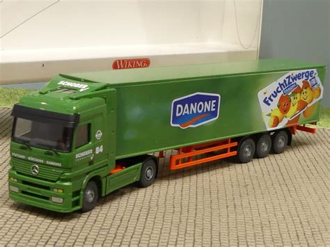 Modellspielwaren Reinhardt Wiking Mb Actros Danone Fruchtzwerge