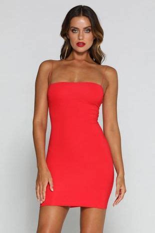 Meshki Meshki Mia Thin Strap Bodycon Dress