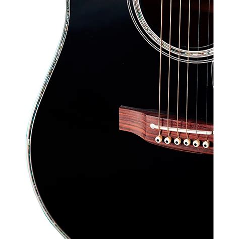 Takamine Ef341dx Dreadnought Cutaway Acoustic Electric Guitar Black