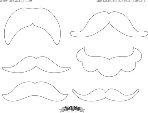 Free Mustache Template Pdf 255kb 2 Pages